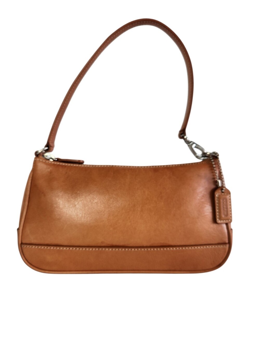 COACH Vintage Y2K Hamptons Demi Baguette Shoulder Bag 7785 British Tan